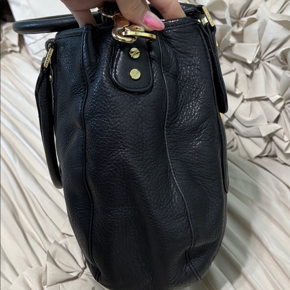 Tory Burch Black Leather Handbag satchel - Picture 4 of 12